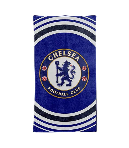 CHELSEA serviette de plage bleu sport zone 140x70cm