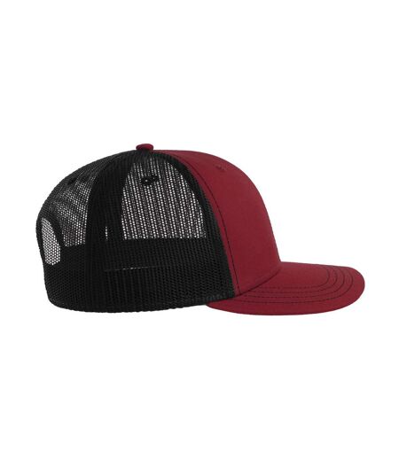 Casquette Trucker Motif/style 6 Panneaux Sonic-s Adulte Bordeaux Noir Atlantis Headwear