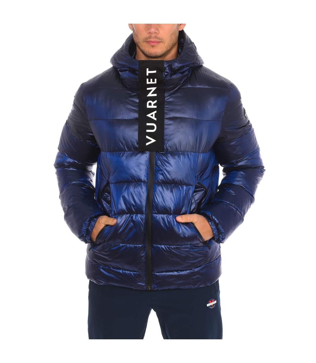 Padded jacket with hood AMF20233 man-1