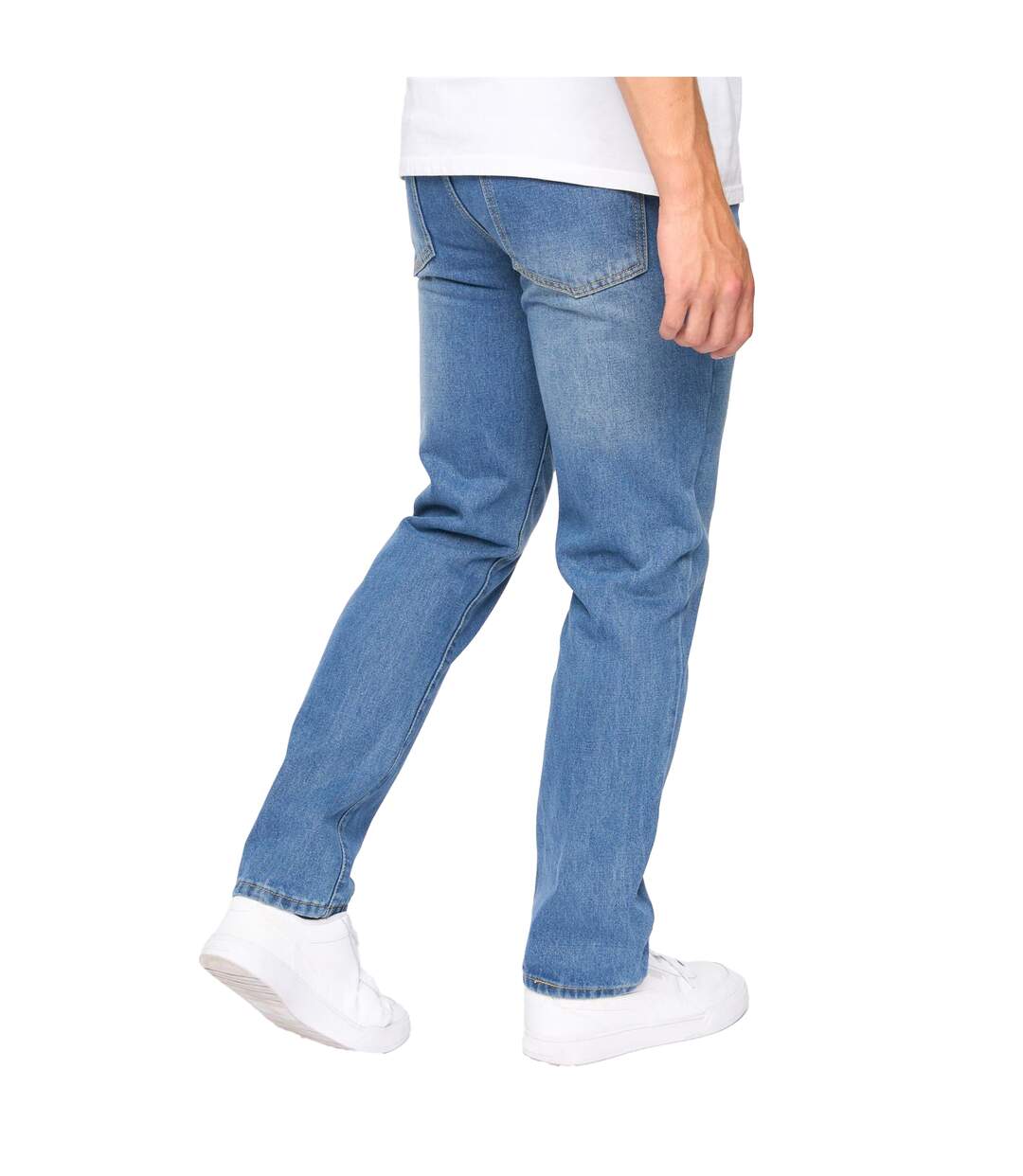 Jeans sazzi homme bleu foncé / délavé à la pierre ponce Smith & Jones-3