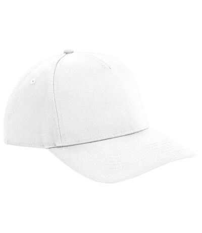 Unisex adult urbanwear 5 panel snapback cap white Beechfield