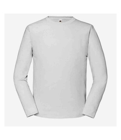 Fruit of the Loom Unisex Adult Iconic 195 Premium Long-Sleeved T-Shirt (White)