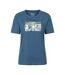 Womens/ladies Sea Relaxed Fit T-shirt Navy Mountain Warehouse-1