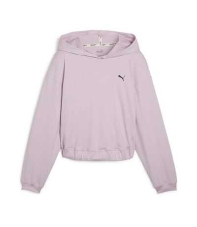 Sweat à capuche mauve femme puma studio foundations - m