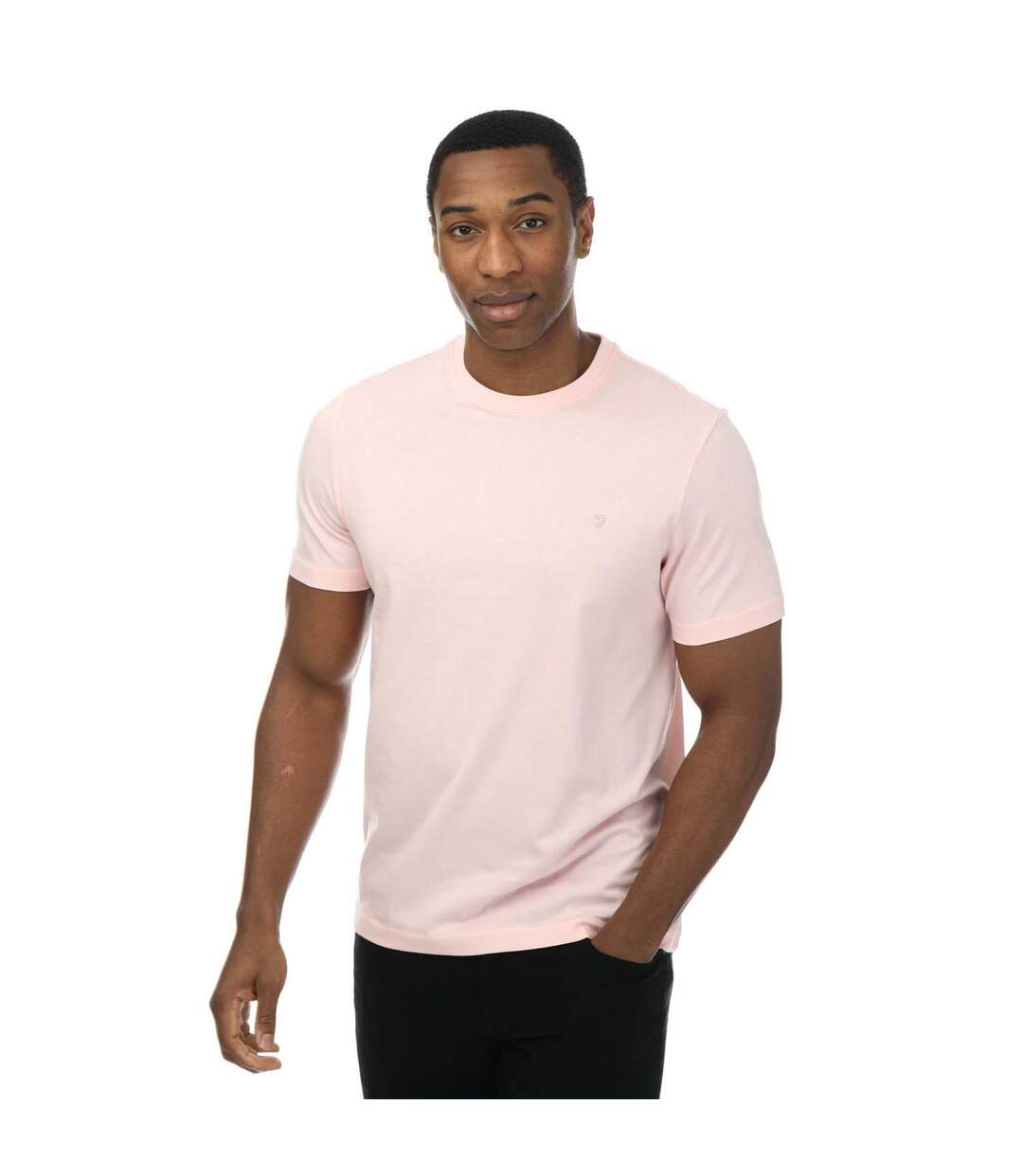 Mens Eddie Crew Neck T-shirt Rose Farah-2
