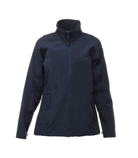 Regatta Womens/Ladies Uproar Softshell Jacket (Water Repellent & Wind Resistant) (Navy/Navy) - UTRW1212