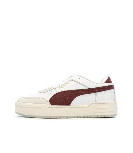 Baskets blanches/bordeaux homme puma pro sport mix