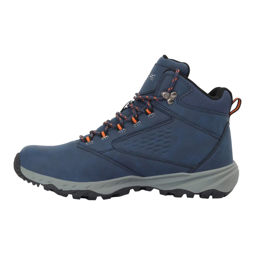 Bottines de marche amble homme denim sombre / orange foncé Regatta-3