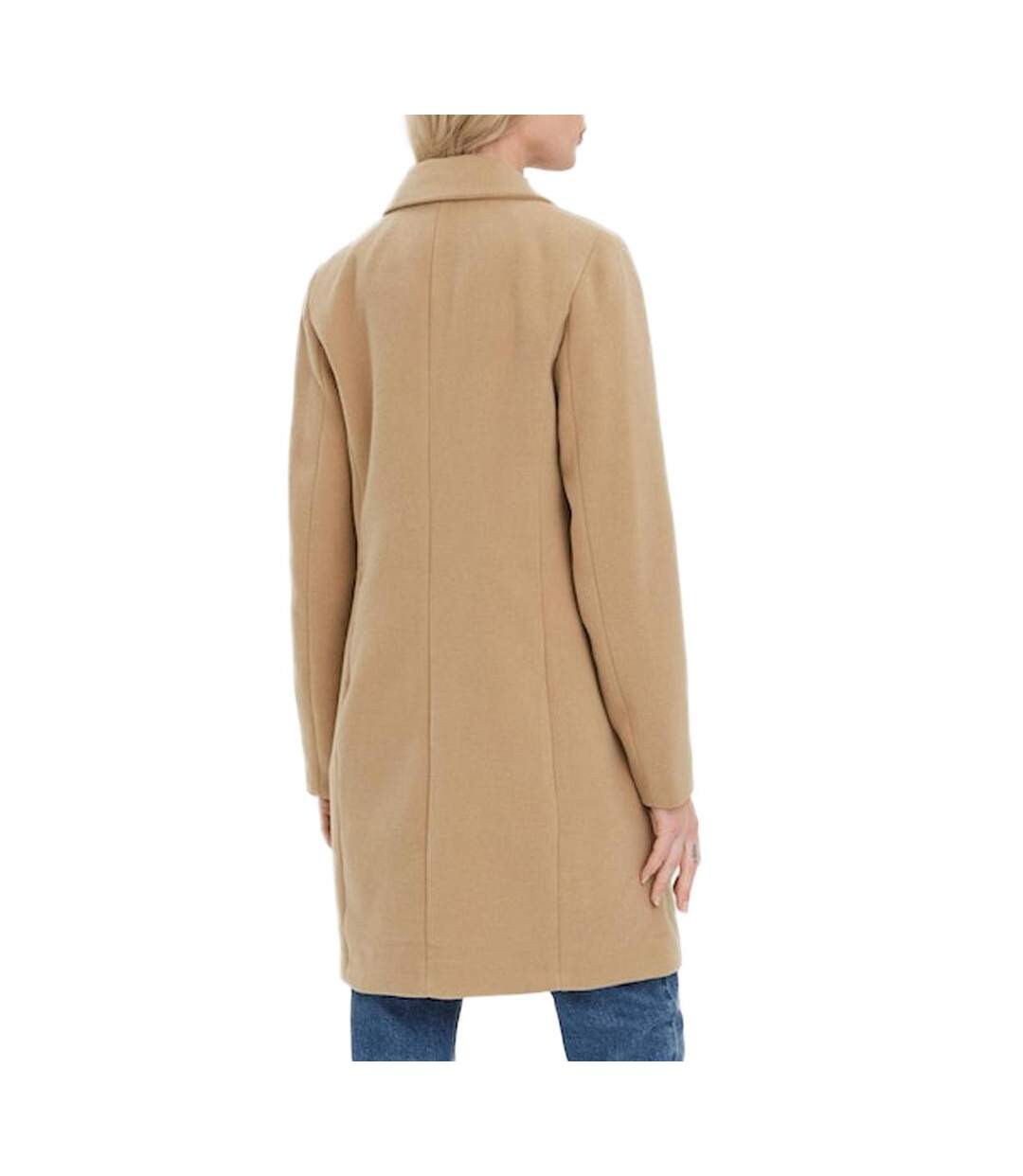 Manteau beige femme vero moda cindy - m-2