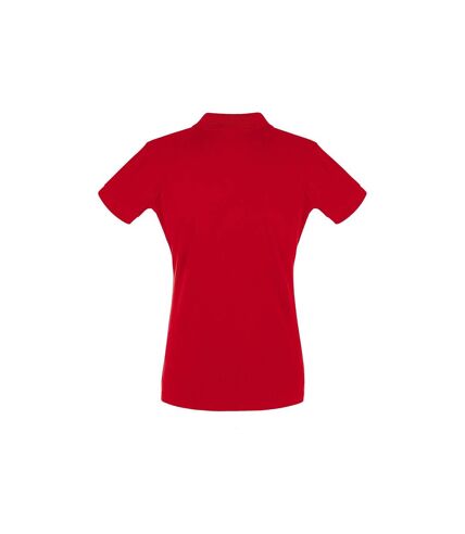 SOLS Womens/Ladies Perfect Pique Short Sleeve Polo Shirt (Red)