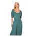 Robe mi-longue femme vert Dorothy Perkins