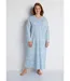 Chemise de nuit longue imprimée coton-1