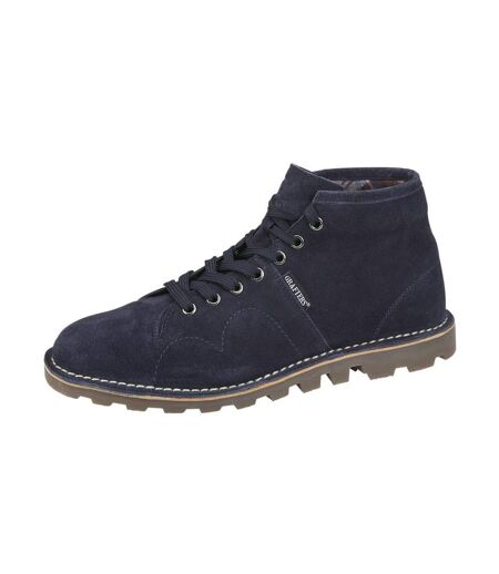 Unisex Adult Heritage Suede Monkey Boots Navy Grafters