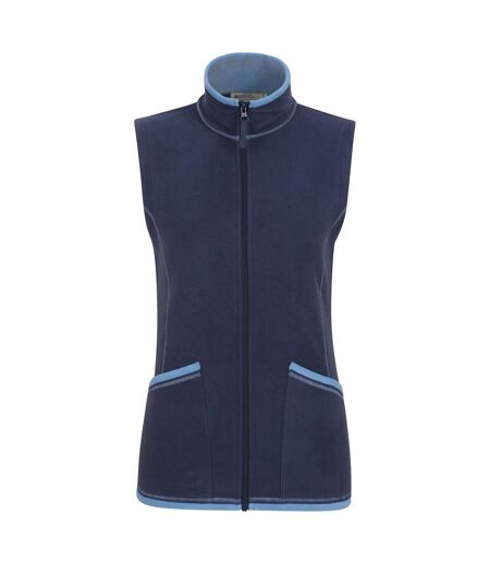 Womens/ladies Montana Full Zip Gilet Navy Mountain Warehouse