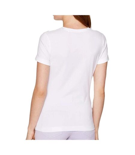 T-shirt Blanc Femme Guess Triangle - M