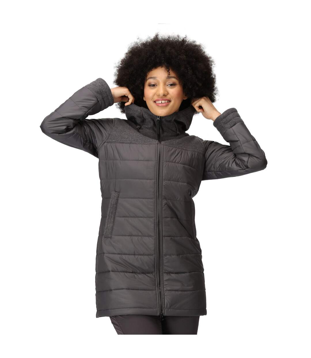 Doudoune Matelassée Melanite Femme Gris Phoque Regatta-4