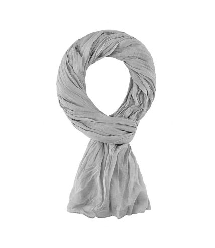 Chèche coton uni - Gris Argent