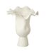 Vase Irrégulier en Céramique Helix 43cm Blanc-1