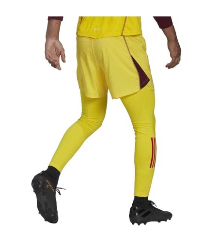 Bas Thermique Gardien De But Motif/style 3 Rayures T23 Homme Jaune Bordeaux Foncé Adidas