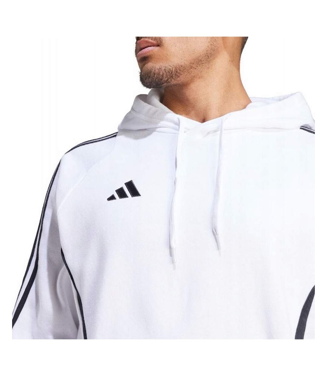 Sweat À Capuche Tiro Homme Blanc Adidas-4