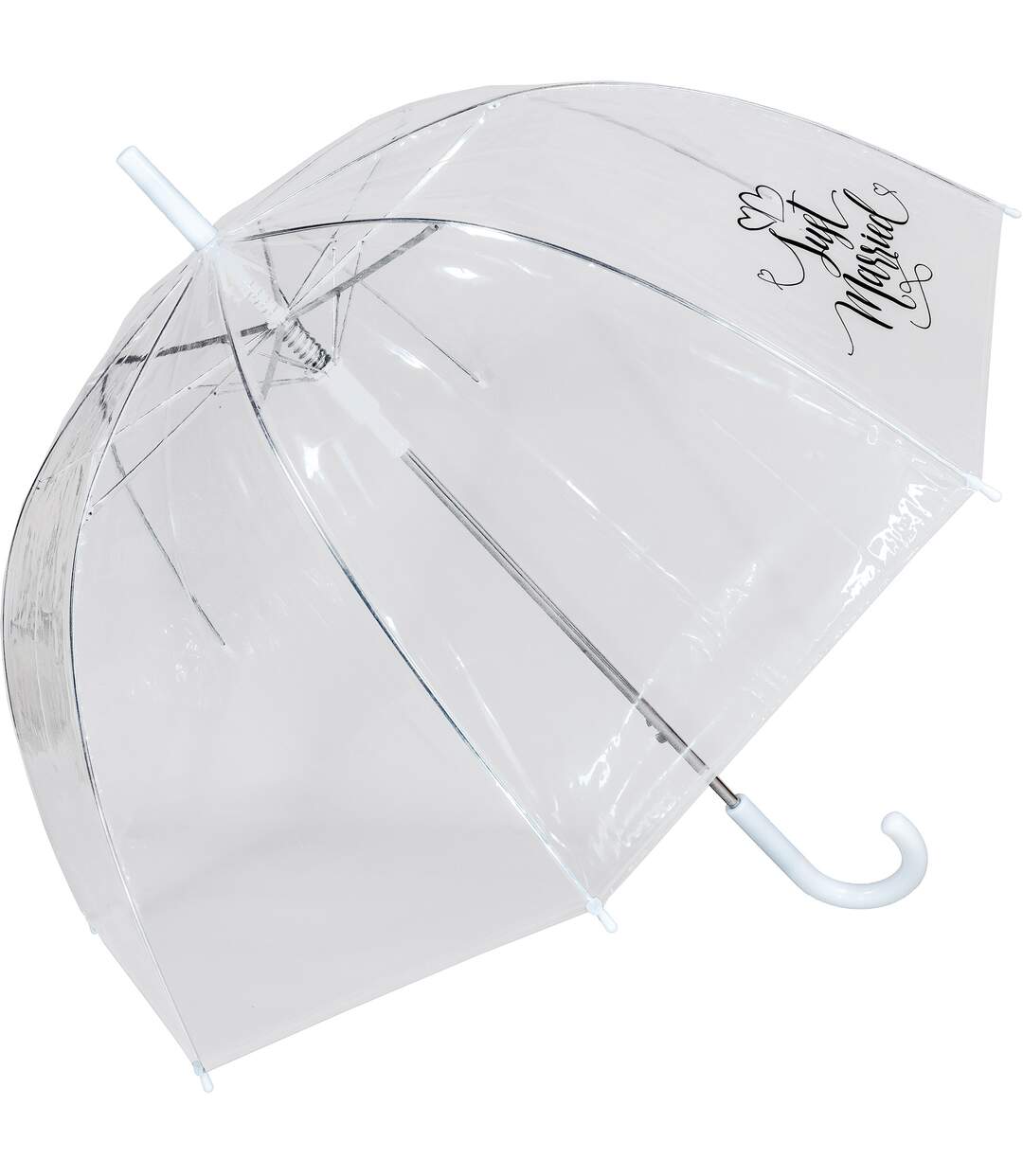 Parapluie en dôme taille unique transparent / blanc X-brella-2