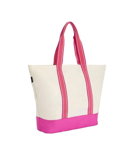 Tote Bag Motif/style Plage Boulder Taille Unique Vanille Clair Rose Regatta