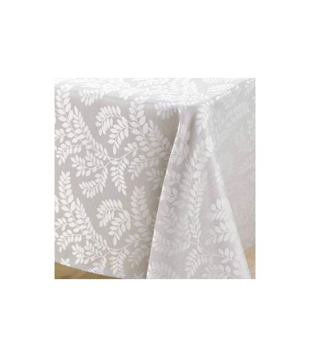 Nappe Jacquard Imprimé Doriane 140x240cm Taupe