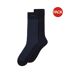 Pack Of 2  Mens Socks  Dark Blue Stripe Boss-1