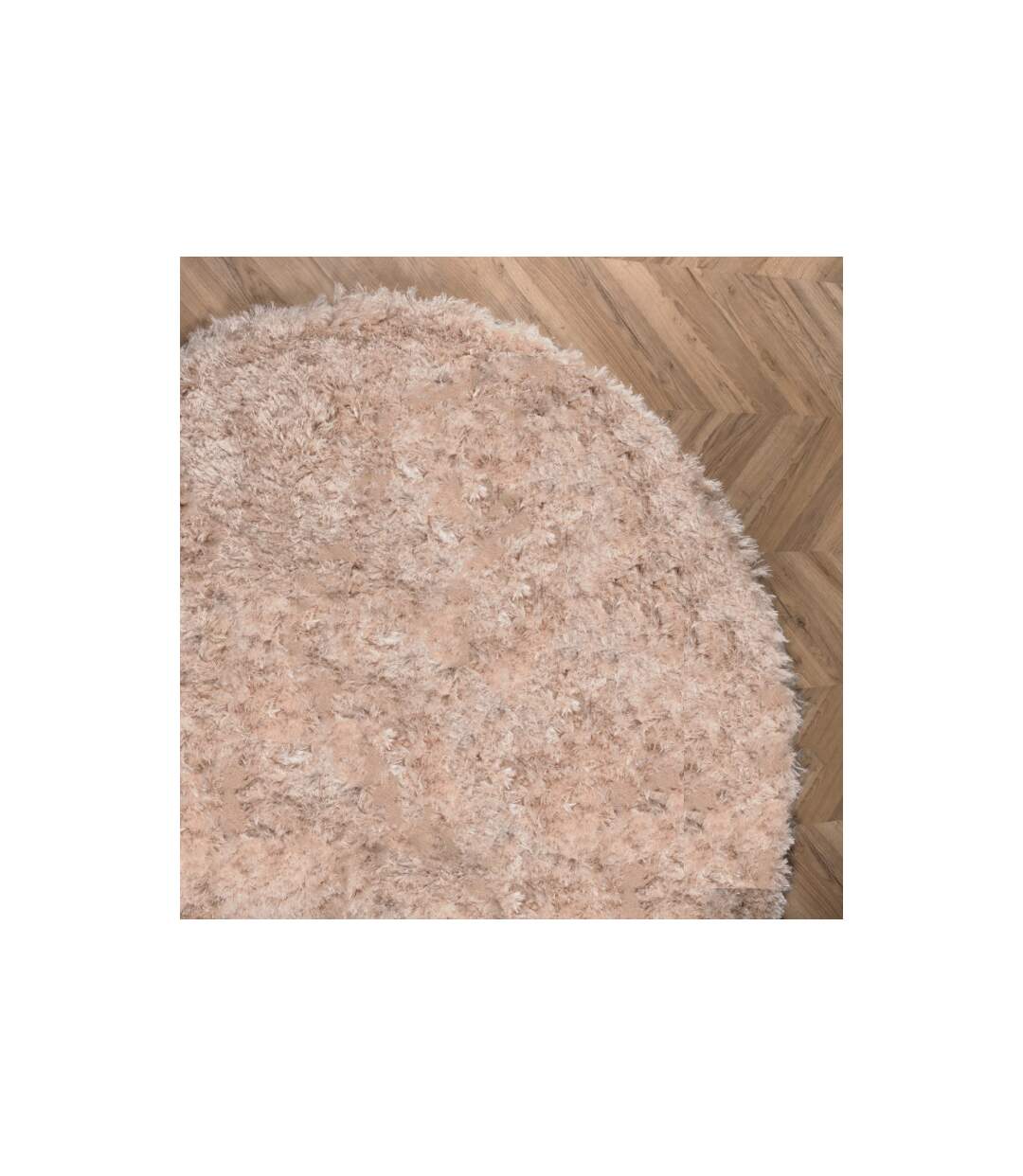 Tapis Rond Design Natta 200cm Beige-4
