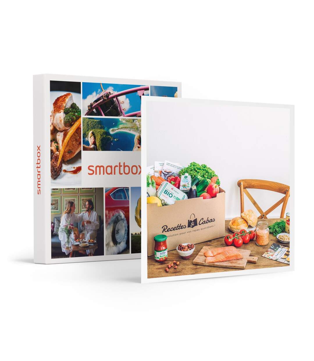 Panier à cuisiner Recettes et Cabas pour 4 personnes avec 3 délicieuses recettes - SMARTBOX - Coffret Cadeau Gastronomie-1