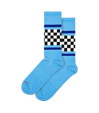 1 Pack Checked Stripe Sneaker Socks for Men and Women