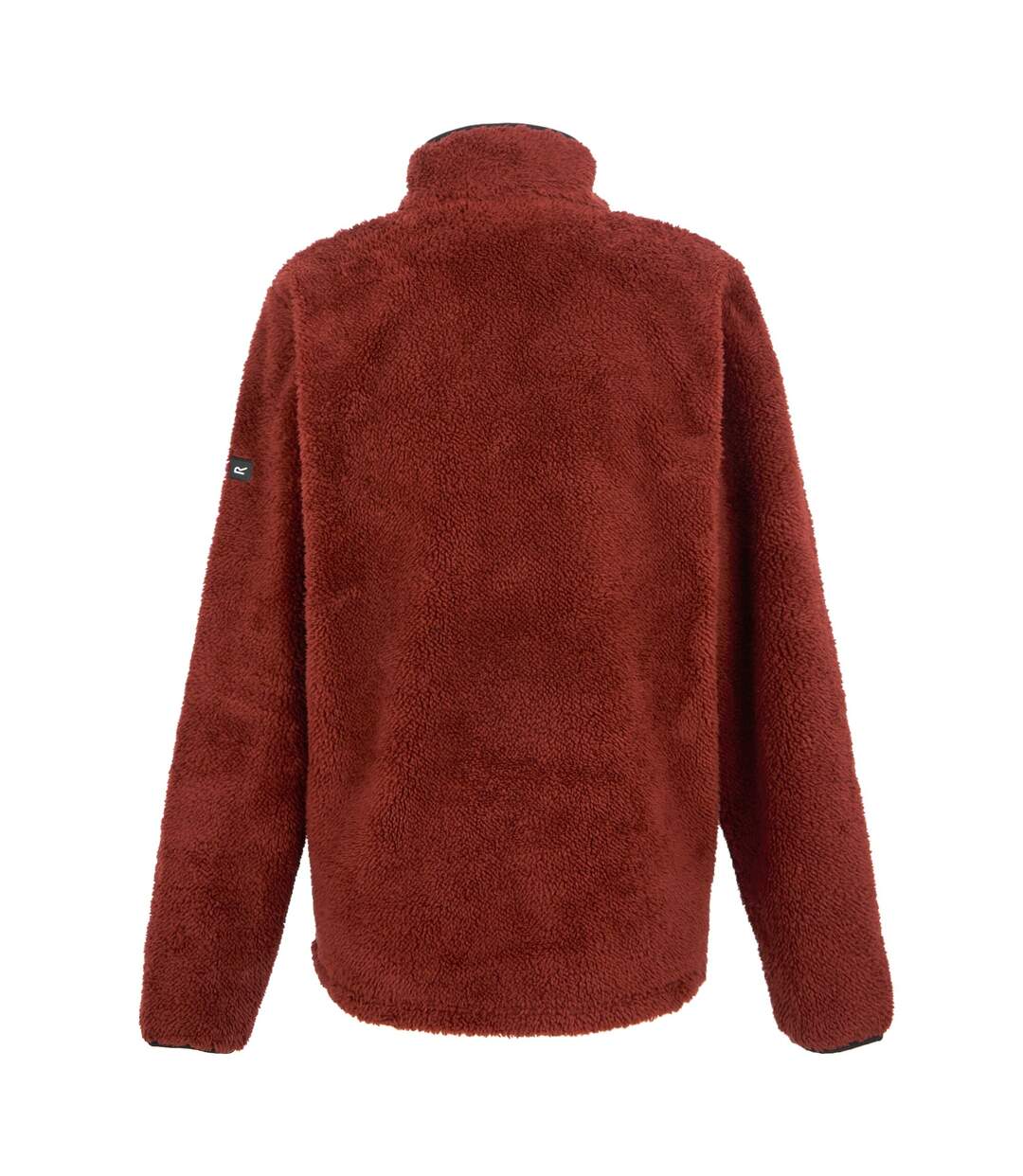 Mens Midoor Fluffy Fleece Jacket Red Ochre Regatta-2