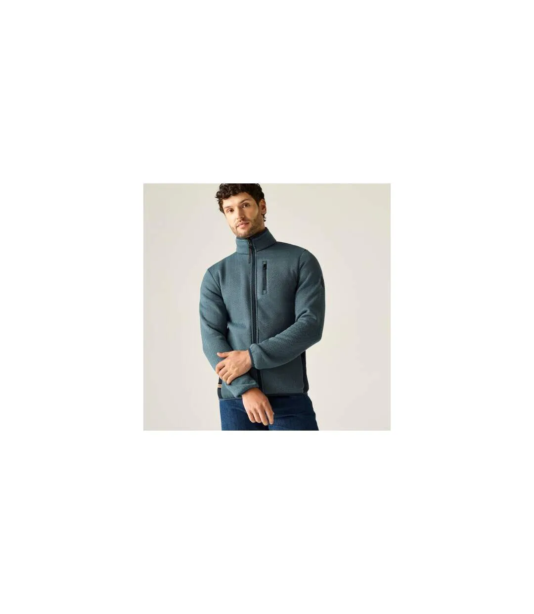 Veste Polaire Brayleigh Homme Gris Pâle Bleu Marine Regatta-1