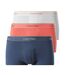 Lot de 3 boxers bleu/orange/blanc homme calvin klein jeans low rise-1