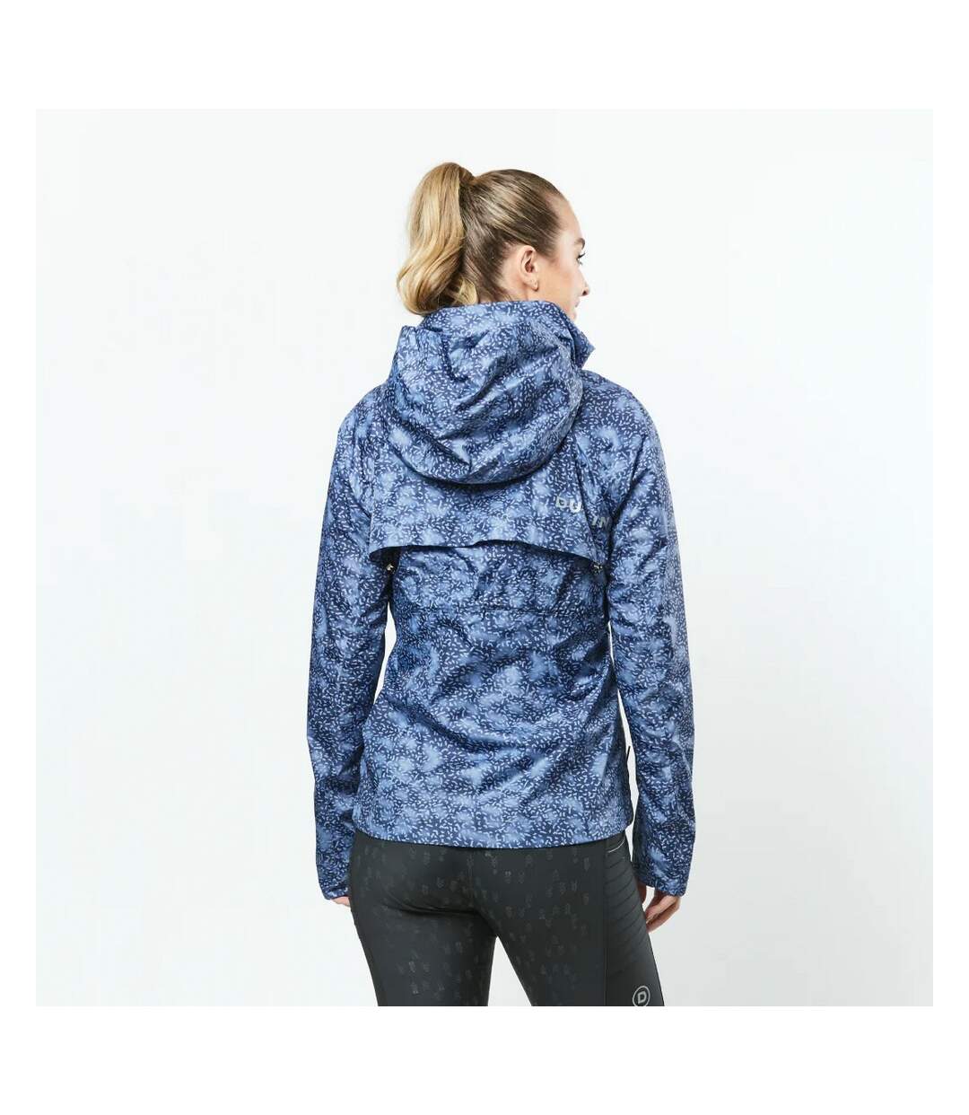 Womens/ladies cortina printed waterproof jacket blueberry/navy Dublin