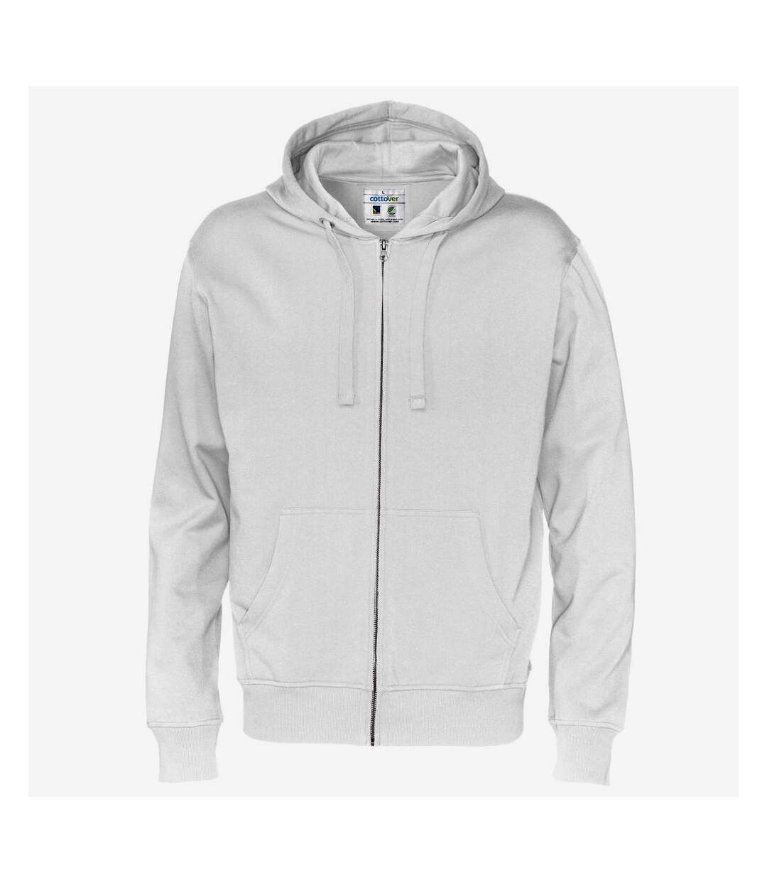 Veste à capuche homme blanc Cottover-1