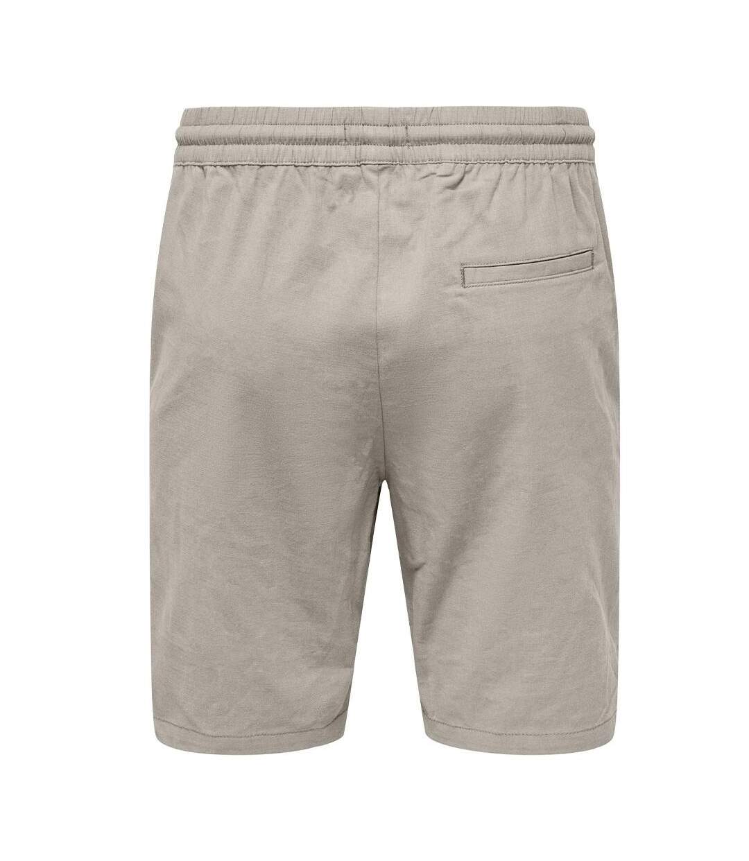 Short beige homme only & sons capri - l-2