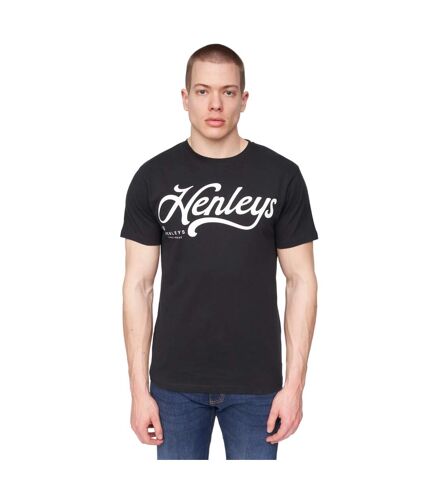 T-shirt scripthen homme noir Henleys Henleys