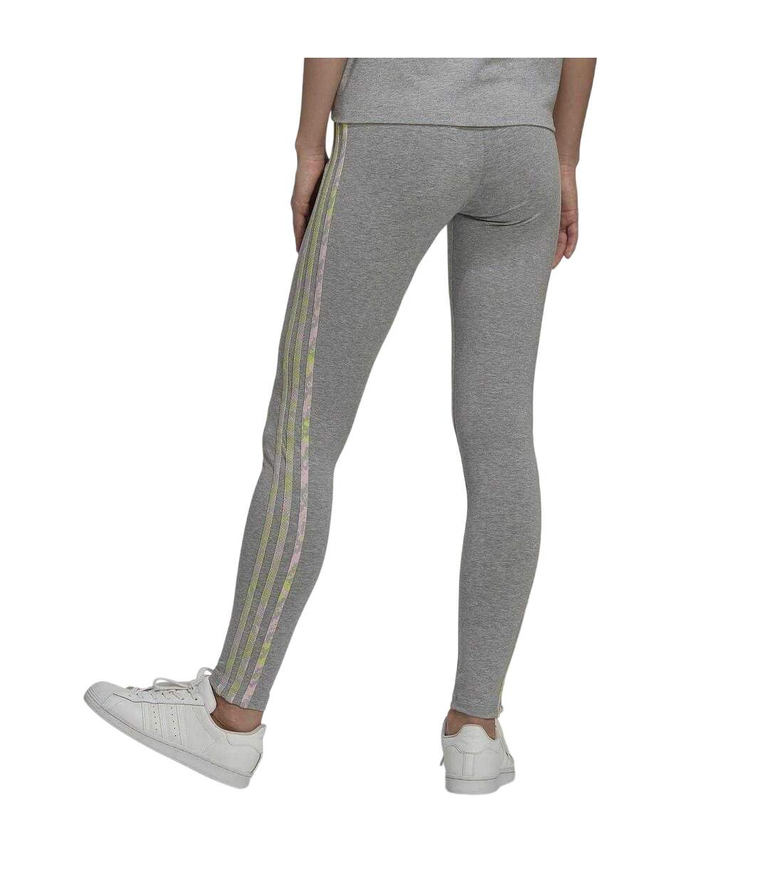 Legging Motif/style Trèfle Femme Gris Adidas-3