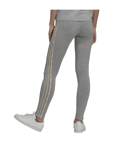 Legging Motif/style Trèfle Femme Gris Adidas