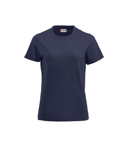 Womens/ladies Premium T-shirt Dark Navy Clique