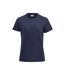 Womens/ladies Premium T-shirt Dark Navy Clique-1
