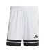 Short Motif/style Rayures Contrastées Squadra Homme Blanc Noir Adidas-2