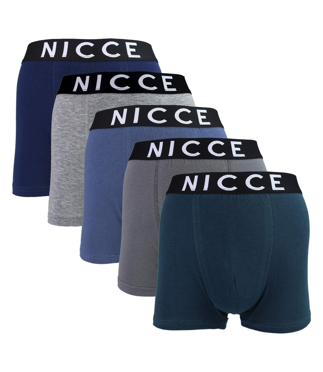Nicce - Lot de 5 Boxers Homme DILLOW | Sous-vêtement Coton Doux et Respirant-1