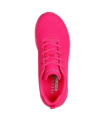 Skechers Womens/Ladies Uno Lite Lighter One Sneakers (Hot Pink) - UTFS10513