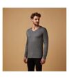 T-shirt manches longues col V grandes tailles Hommes