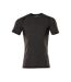 Unisex Adult Crossover Short-sleeved Base Layer Top Dark Anthracite Black Mascot-1
