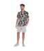 Chemise Motif/style Imprimé Feuille Homme Noir Threadbare-1