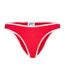 Womens/ladies Jetstream Textured Scooped Bikini Bottoms Red Speedo-1