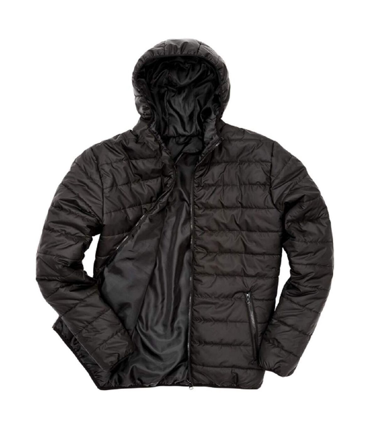 Doudoune à capuche homme - R233M - noir